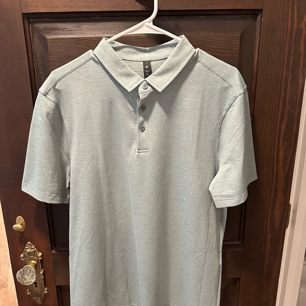 Lululemon Evolution Light Green Polo Shirt